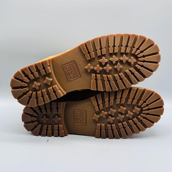 Timberland Boots Mens 11 Brown Nubuck PRO Steel Toe Gritstone 6 Lace Up Work - Picture 10 of 13